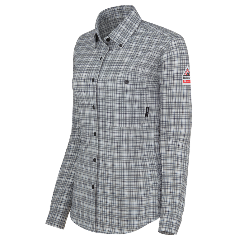 Bulwark FR Women's Flex Knit Button Down Shirt image number 11