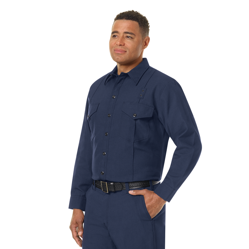 Men's Classic Long Sleeve Western Firefighter Shirt | Workrite® Fire ...