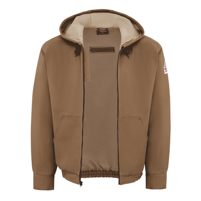 Men's Heavyweight FR Brown Duck Hooded Jacket