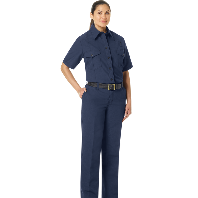 Women's Classic Short Sleeve Firefighter Shirt image number 10