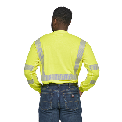 Men's Lightweight FR Hi-Visibility Long Sleeve T-Shirt