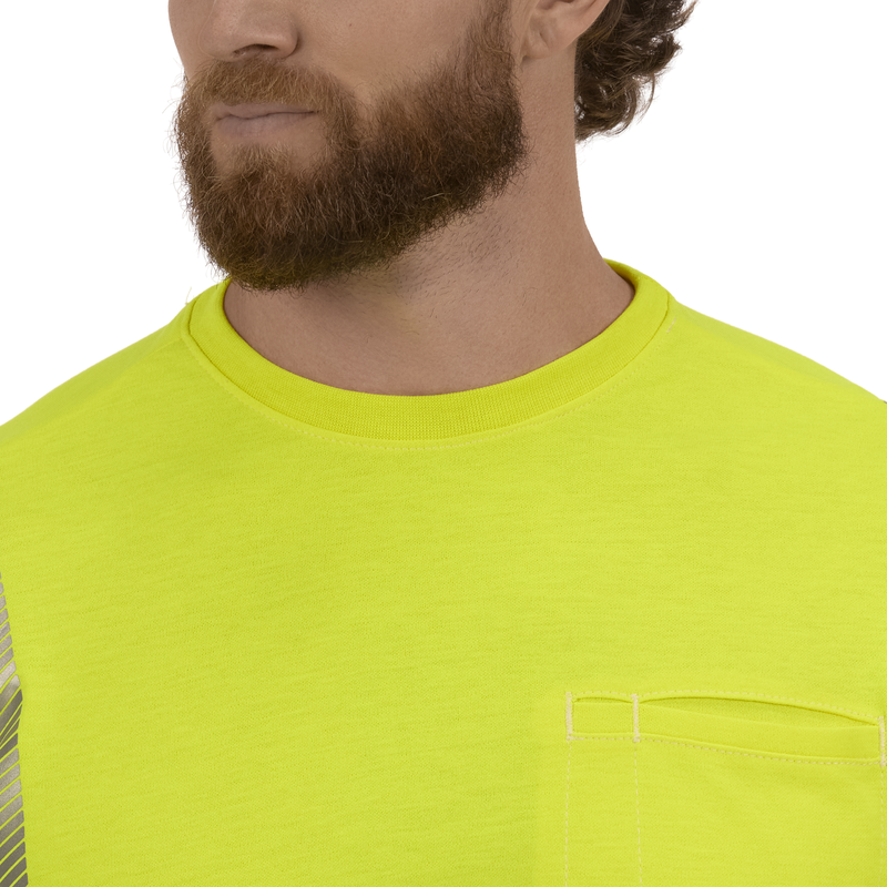 Hi-Visibility Lightweight Colorblock Long Sleeve T-Shirt image number 12