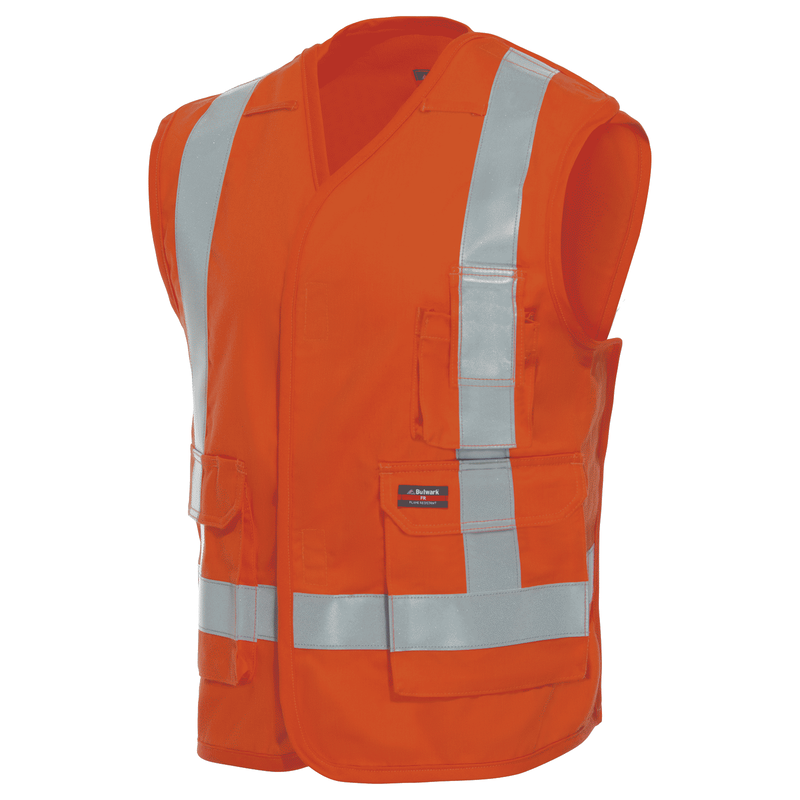 Five Point Tearaway Vest with Reflective Trim image number 3