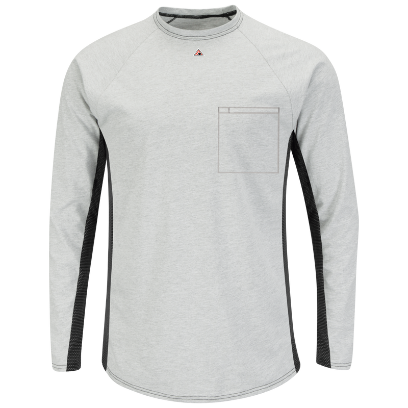 Men's FR Long Sleeve Base Layer with Concealed Chest Pocket image number 0