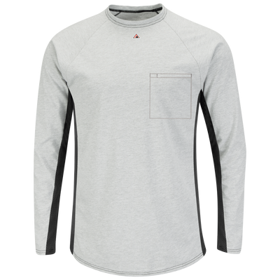 Men's FR Long Sleeve Base Layer with Concealed Chest Pocket