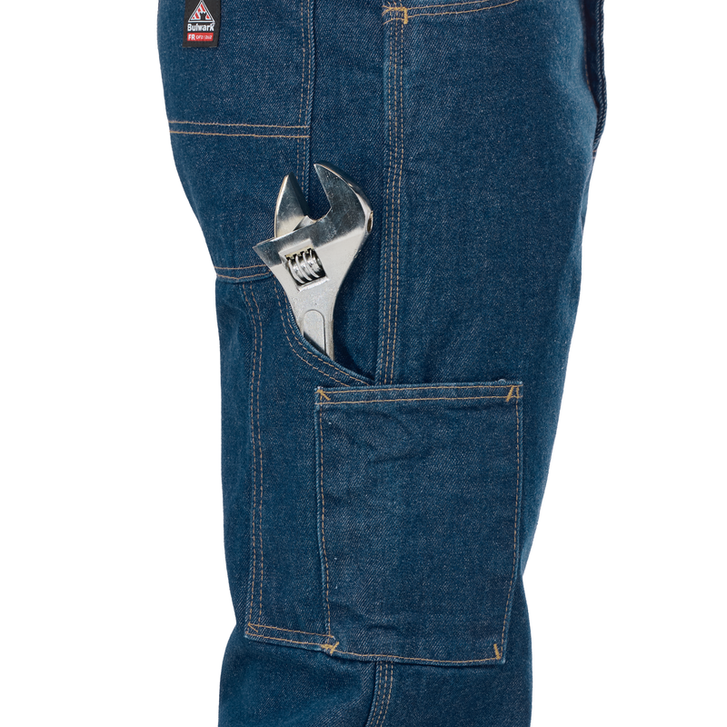 Men's Heavyweight Excel FR Denim Dungaree image number 15