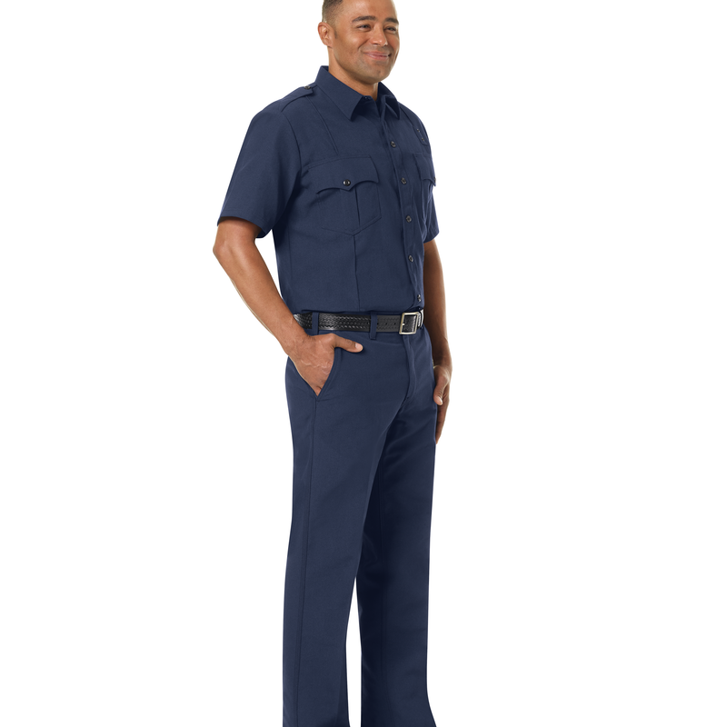 Men's Classic Short Sleeve Fire Officer Shirt image number 7