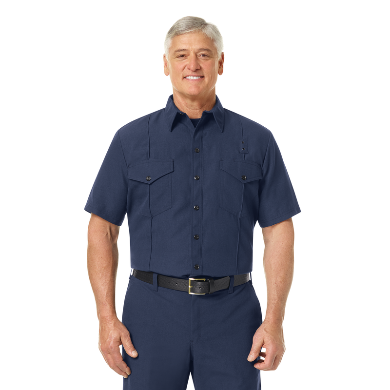 Men's Classic Short Sleeve Firefighter Shirt image number 3