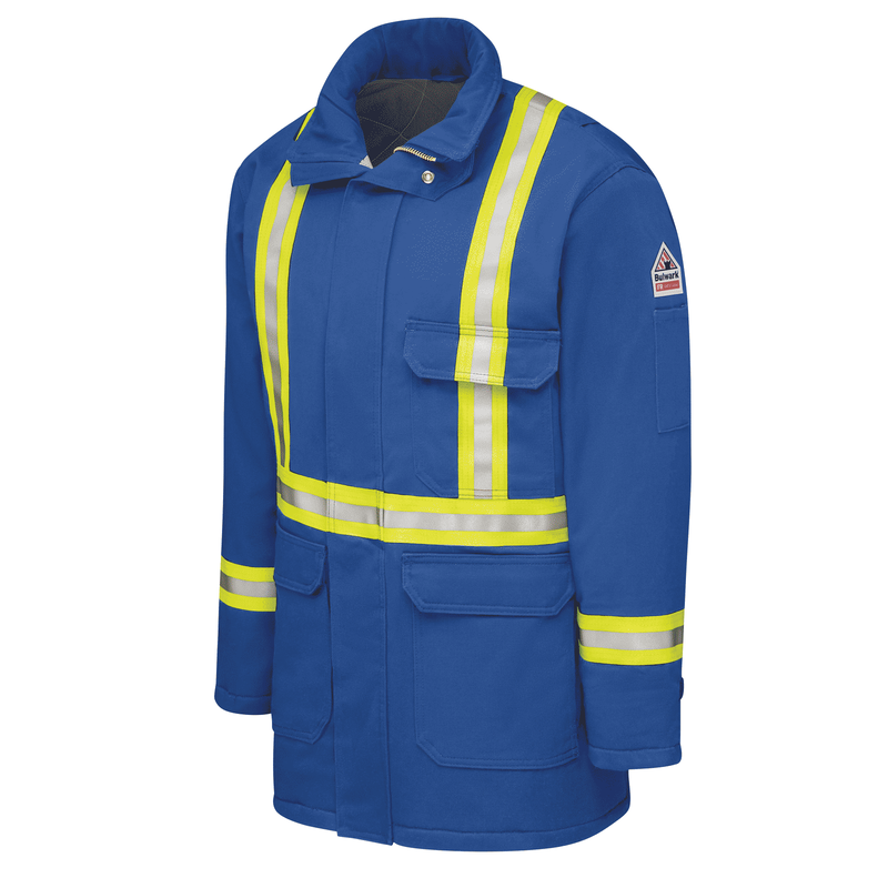 Men's Heavyweight Excel FR&reg; ComforTouch&reg; Insulated Deluxe Parka with Reflective Trim image number 3