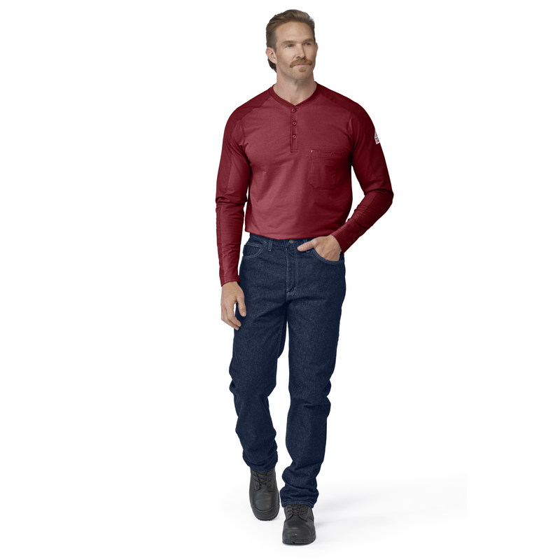 Men's Flex Knit Henley image number 7