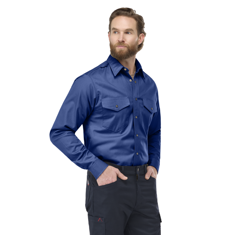 Men's Midweight Excel FR Snap-Front Uniform Shirt image number 3