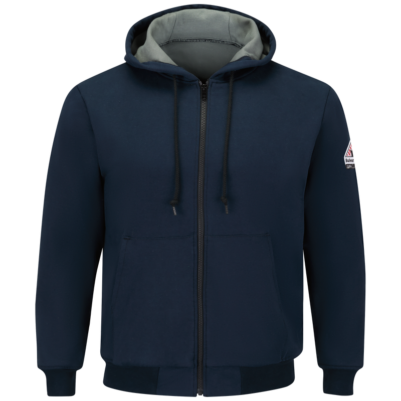 Men's Thermal Lined Zip-Front Hooded Sweatshirt image number 4