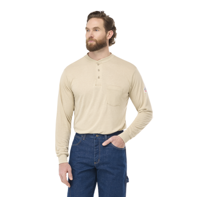 Men's Long Sleeve Lightweight Henley Shirt