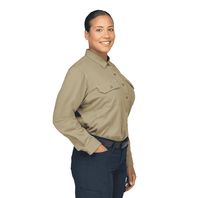 Women's Flex Knit Button Down Shirt image number 3