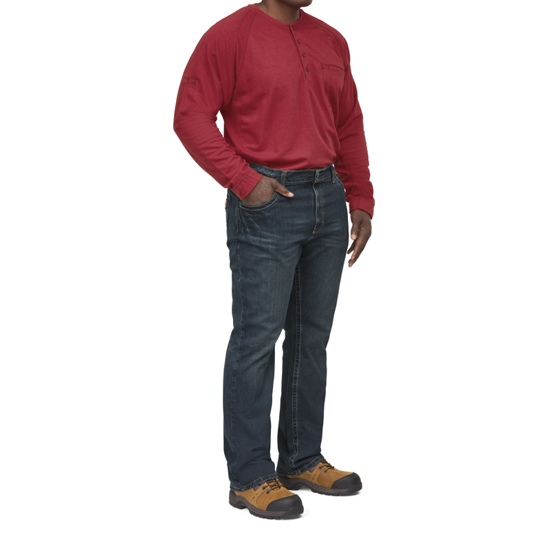 Men's Relaxed Fit Bootcut Jean with Stretch image number 10