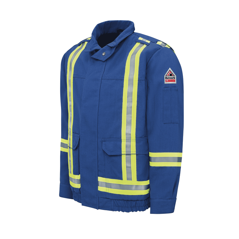 Men's Lightweight Nomex FR Lined Bomber Jacket with Reflective Trim image number 3