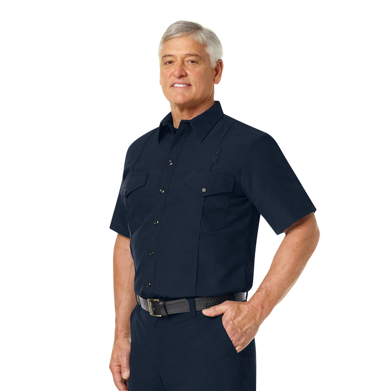 Men's Classic Short Sleeve Firefighter Shirt image number 7