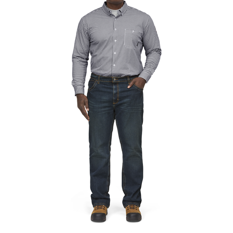 Men's Relaxed Fit Bootcut Jean with Stretch image number 5