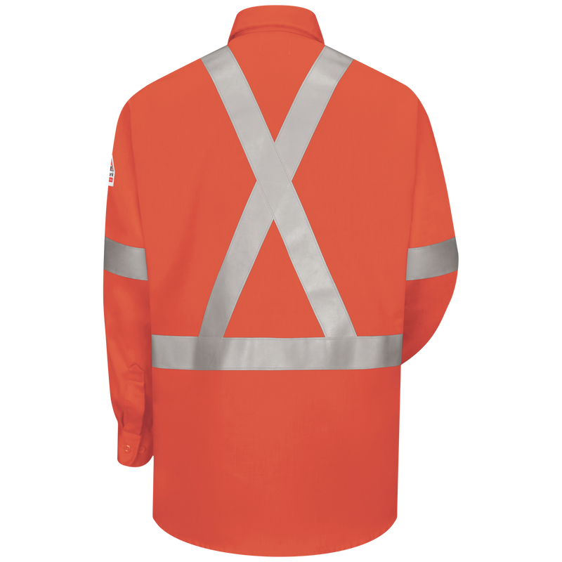 Men's Lightweight Enhanced Visibility Uniform Shirt with Reflective Trim image number 1