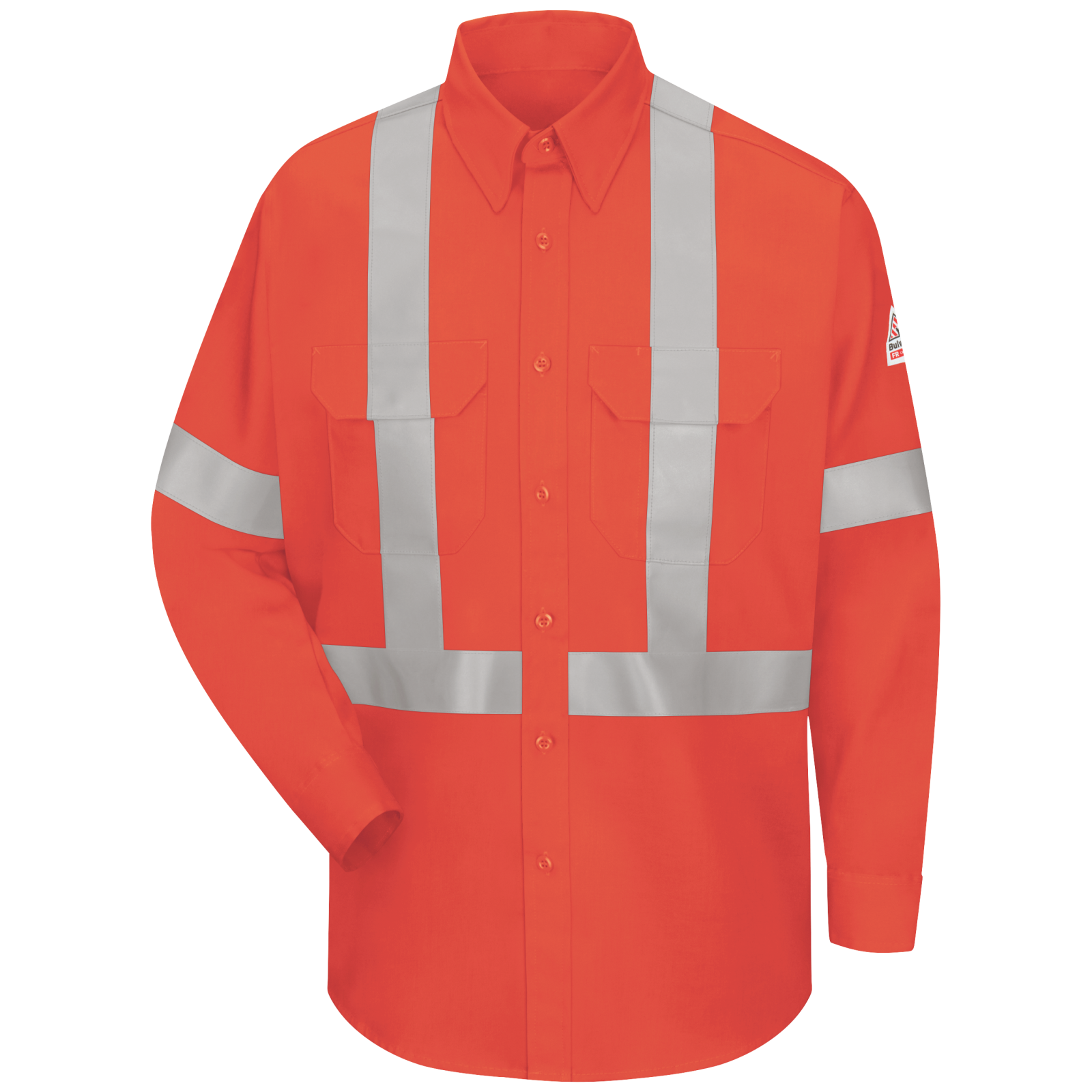 Men's Lightweight FR Enhanced Visibility Uniform Shirt with Reflective