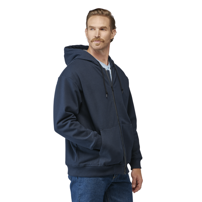 Men's Thermal Lined Zip-Front Hooded Sweatshirt image number 3