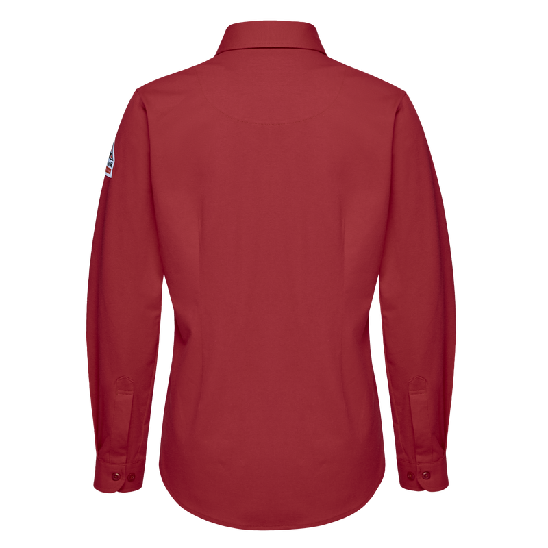 Women's Flex Knit Button Down Work Shirt with Mic Loops image number 1