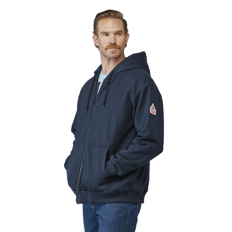 Men's Thermal Lined Zip-Front Hooded Sweatshirt image number 2