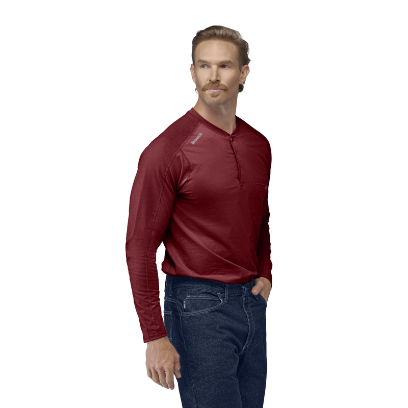 Men's Flex Knit Henley image number 3