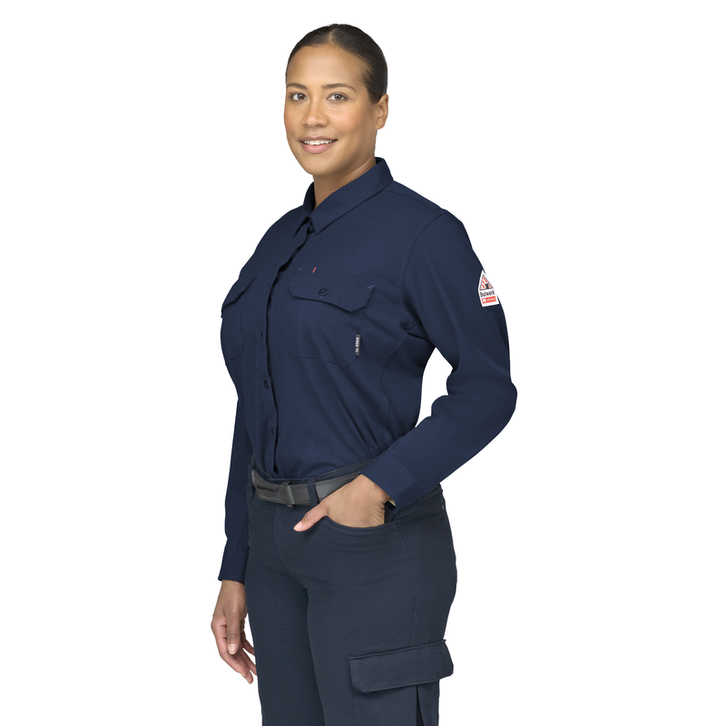 Women's Flex Knit Button Down Shirt image number 2