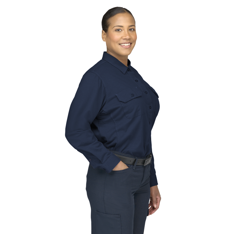 Women's Flex Knit Button Down Shirt image number 3